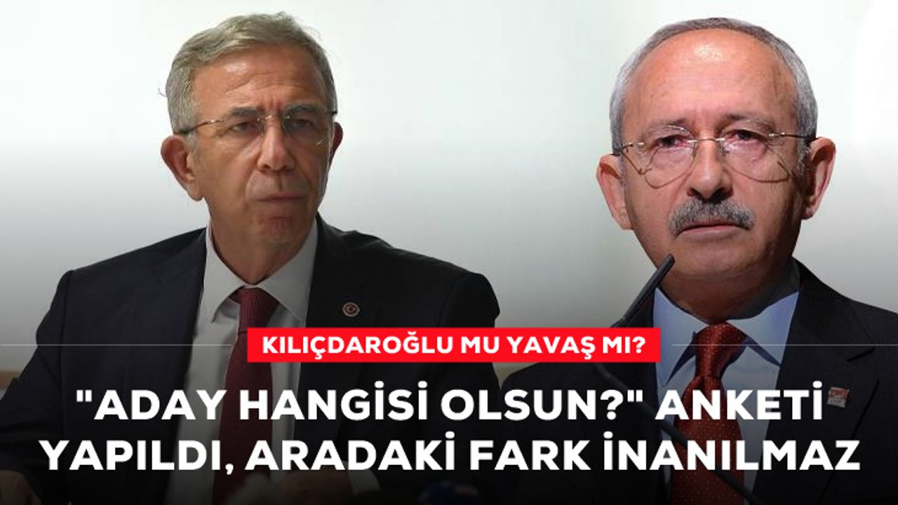 Millet İttifakı'nın cumhurbaşkanı adayı kim olsun? İşte Kılıçdaroğlu ve Yavaş'ın yarıştığı anketten çıkan sonuç