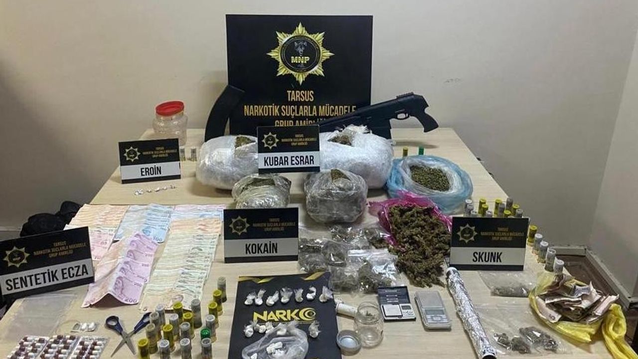 Mersin'de uyuşturucu operasyonunda 6 şüpheli gözaltına alındı