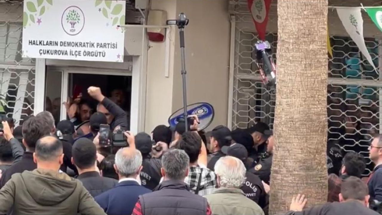 Adana'da hava harekatını protesto etmek isteyen HDP’lilere polis izin vermedi
