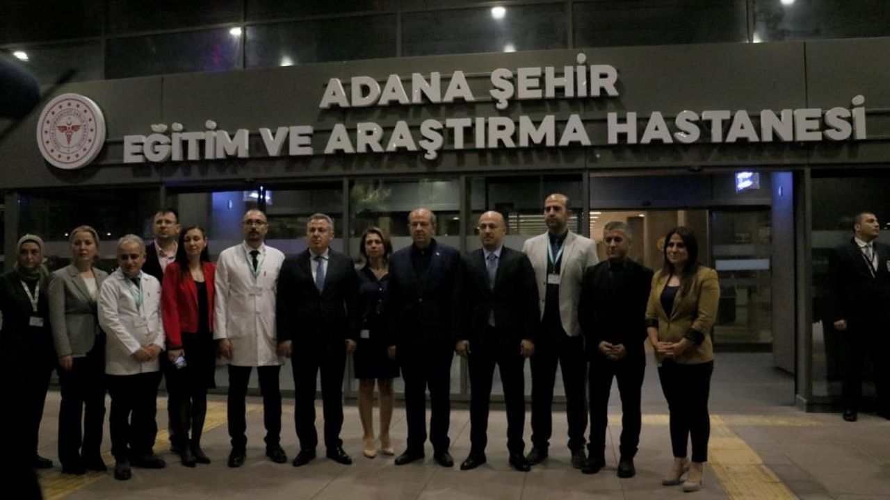 KKTC Cumhurbaşkanı Ersin Tatar, Adana Şehir Hastanesi'nde hastaları ziyaret etti