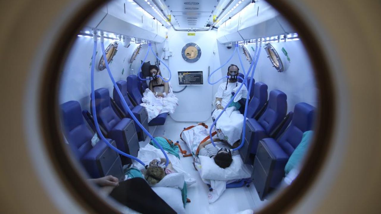 Depremde yaralananlar, Mersin'de Hiperbarik tedaviyle hayata tutundu