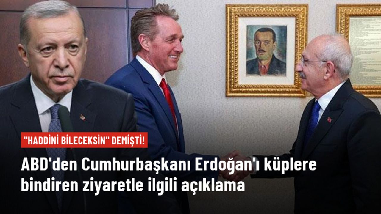 ABD'den Cumhurbaşkanı Erdoğan'ı küplere bindiren görüşmeyle ilgili açıklama: Rutin bir ziyaret
