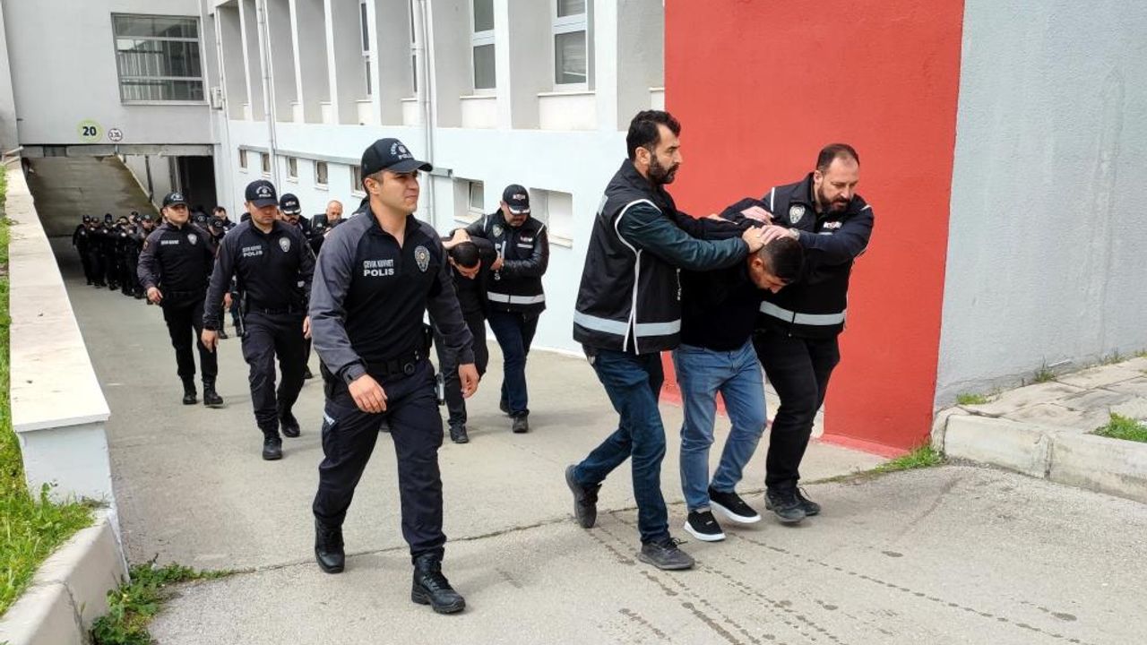 Adana'daki çete operasyonu: 59 şüpheli tutuklandı
