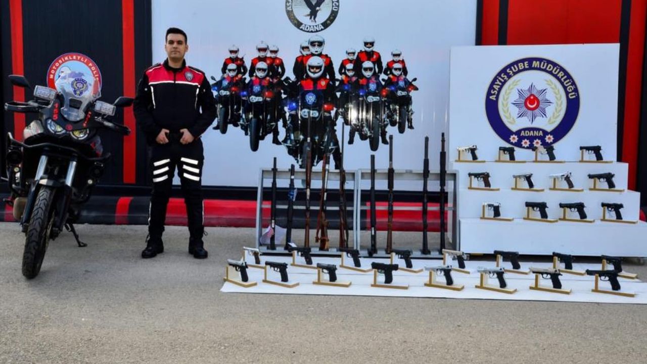 Adana’da şok uygulamalar: 104 adet silah ele geçirildi