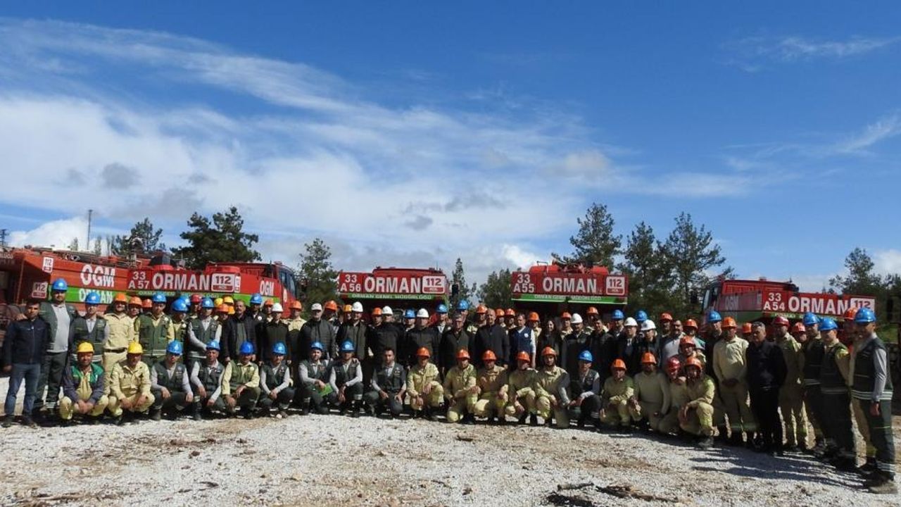 Mersin'de yangın ekipleri işbaşı eğitimleri tamamlandı