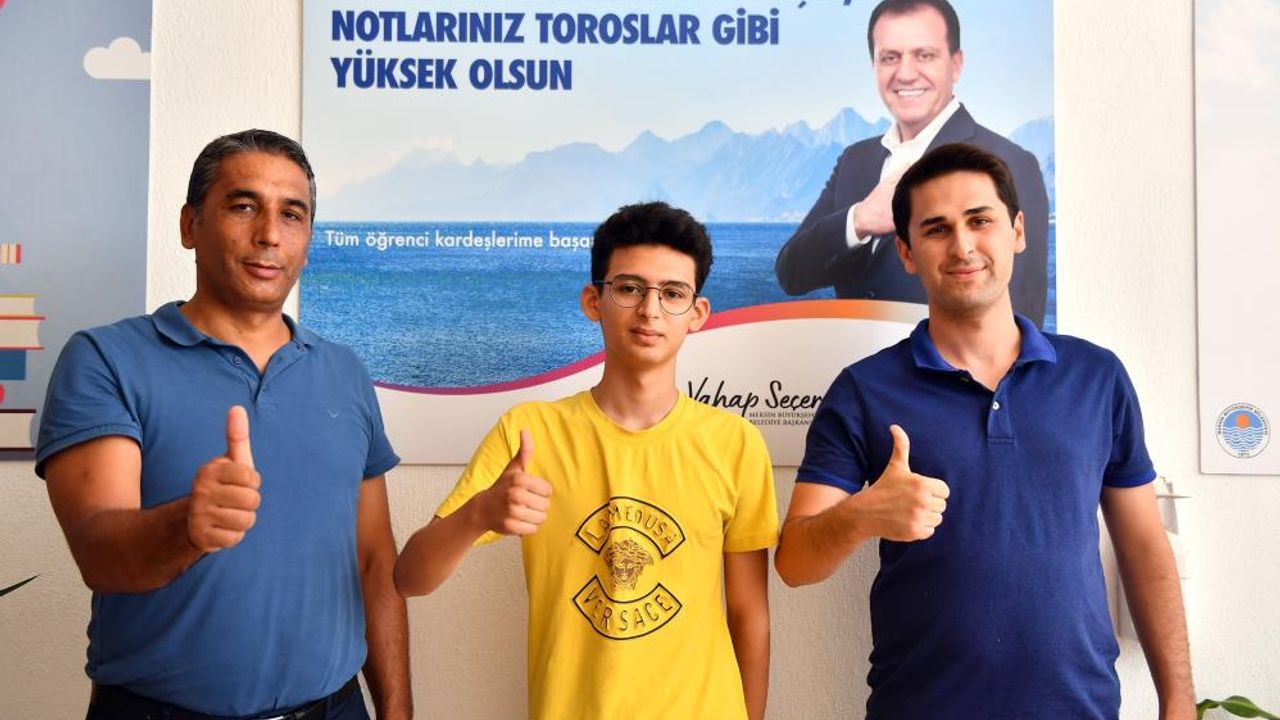 Mersin Büyükşehir Belediyesinin LGS kurs merkezi öğrencilerinden önemli başarı