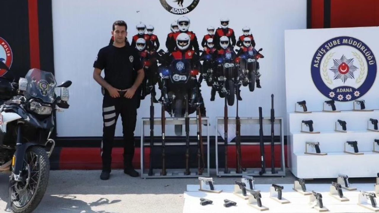 Adana'da bir haftada 136 ruhsatsız silah ele geçirildi