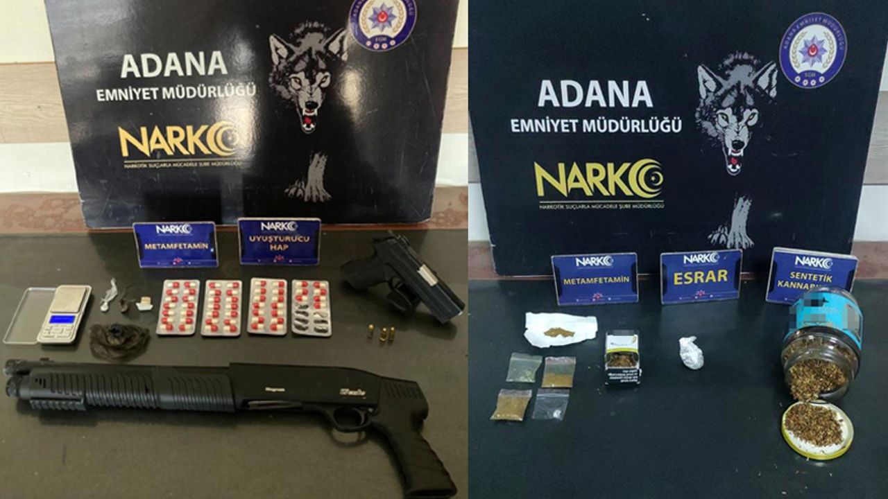 Adana'da uyuşturucu sattığı öne sürülen iki kişi tutuklandı
