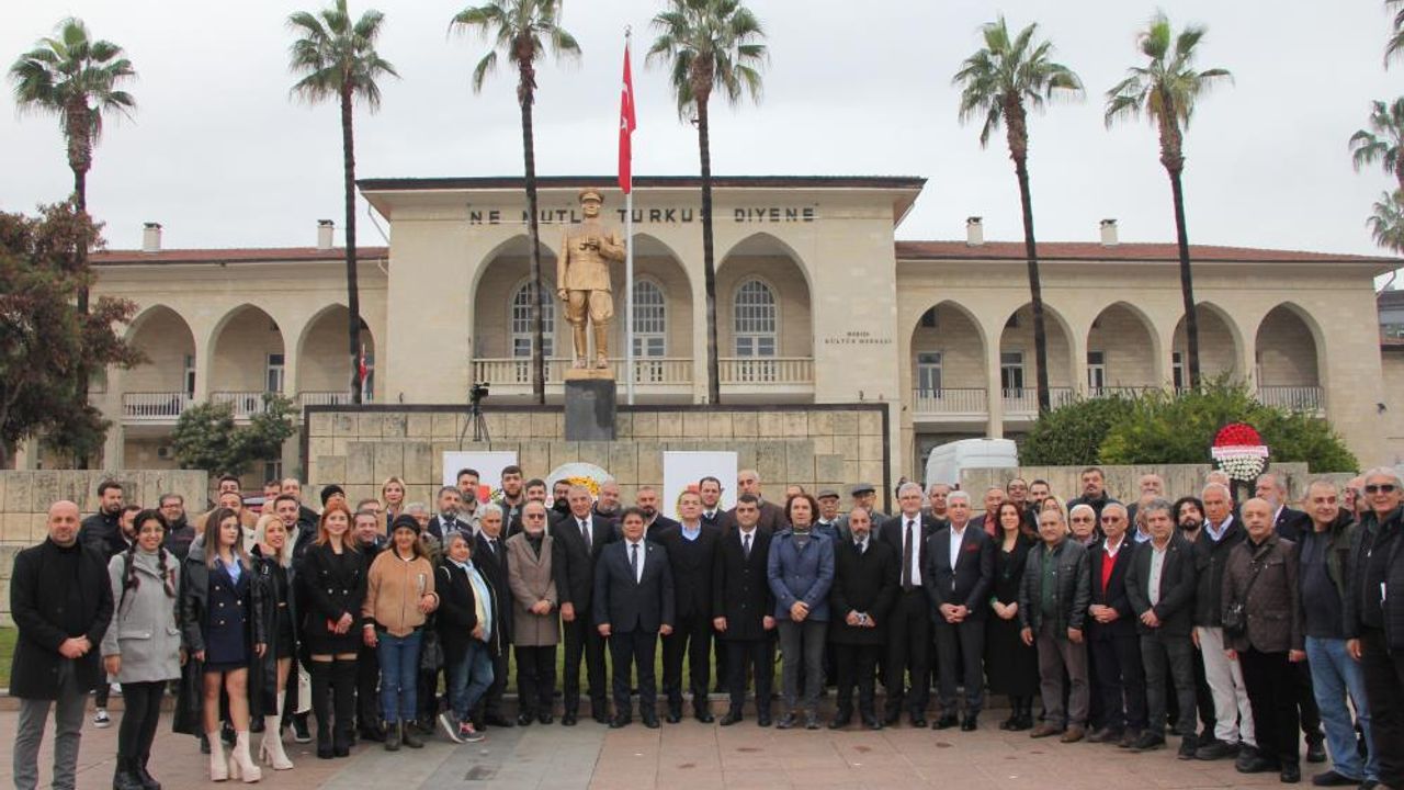 Mersin'de 10 Ocak Çalışan Gazeteciler Günü kutlandı