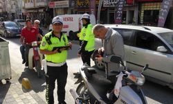 Denetime takılan 63 motosiklet sürücüsüne yaklaşık 85 bin lira ceza kesildi