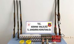 Adana’da bir evde 5 adet ruhsatsız av tüfeği ele geçirildi