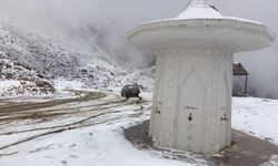 Kış yeni geldi, Mersin'de kar yağışı
