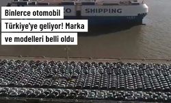 Binlerce otomobil Türkiye'ye geliyor! Marka ve modelleri belli oldu