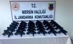 Mersin'de 30 kaçak silah ele geçirildi
