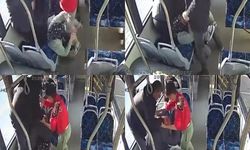 Mersin'de okul müdürü ve oğlunun, otobüste yaşlı çifti darp etme görüntüleri ortaya çıktı