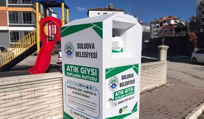 Suluova Belediyesi’nden atık giysi toplama kutuları ile ‘Sıfır Atık Projesi’ne destek