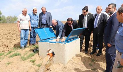Kuraklıktan etkilenen Amasya’ya 400 dekarlık sulama tesisi yapıldı