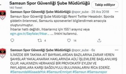 Samsun’da Trabzonspor bayraklarına zarar verenlere ceza