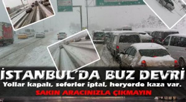 İstanbul’da buz devri.!