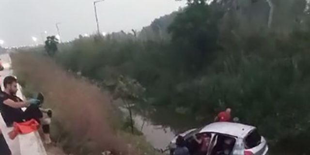 Mersin'de otomobil sulama kanalına düştü: 1 ölü, 2 yaralı