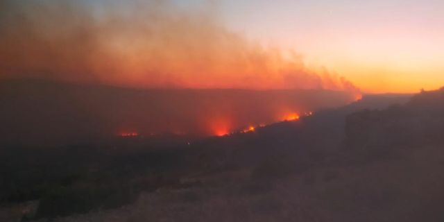 Mersin'de orman yangını devam ediyor, iki köyün tedbir amaçlı tahliyesi planlanıyor