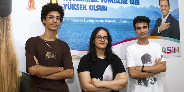 Gençlerin üniversite hayalleri Mersin Büyükşehir Belediyesinin destekleriyle gerçek oldu