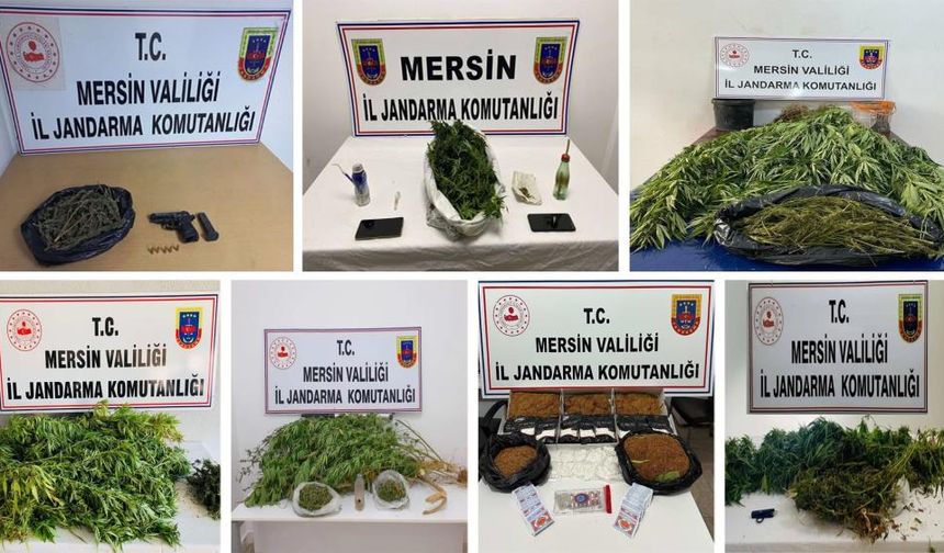 Mersin'de uyuşturucu operasyonu: 18 gözaltı